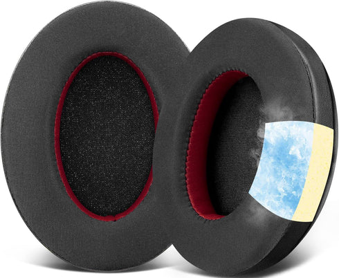SOULWIT Replacement Earpads for HyperX Cloud 1/2/Pro/Core/Alpha/Alpha S/Flight/Stinger/Mix/CloudX/CloudX Chat, Ear Pads Cushions with Softer High-...