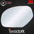 exactafit 8712L Driver Side Mirror Glass Replacement Repair Compatible With Chevy Avalanche Silverado Suburban Tahoe, GMC Sierra, Cadillac Escalad...