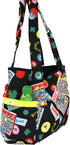 Fashionable Quilted Bingo Bag w/ One Large and Three Small Interior Pockets...