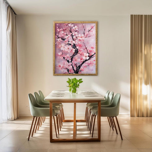 Posterizer 1 pcs- pastel pink flowers-cherry blossom sakura tree inspired 1-Landscape & Nature Art-Floral Botanical Art- Decor for Home & Office- ...