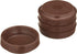 Merriway® BH01561 (4 Pcs) Non-Slip Rubber Castor Cups for Wood Hard Floors, Large Brown Outer Diameter 2.3/4" (70mm) - Pack of 4 Pieces...