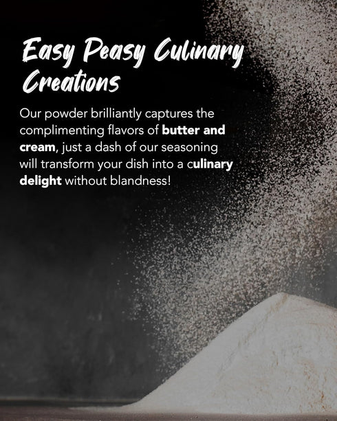 Funtable Cream Butter Seasoning (4.2oz) - Sweet & Creamy Butter Flavor Powder, Easy to Use Perfect Seasoning for Chicken, Nuggets, Popcorn, Nachos...