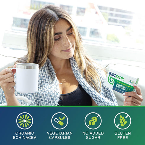 EZC Pak 5-Day Tapered Immune Support Booster - Vitamin Immune Support Supplement, Echinacea, Zinc Vitamin C, Vitamins for Immune System Support, I...