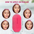 Ice Roller for Face and Eye Glow Naturally and Skincare, Ice Face Roller, Facial Cube, Gua Sha Face Massage, Silicone Ice Mold for Beauty and Skin...