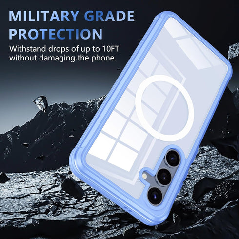 Hekodonk for Galaxy S24 Case,Compatible with MagSafe,Built-in Screen Protector & 2X Camera Lens Protector,Full Body Shockproof Protective Phone Ca...