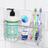 Simple Houseware Stainless Steel 6 Slots Toothbrush Holder Adhesive Wall Organizer, Chrome...