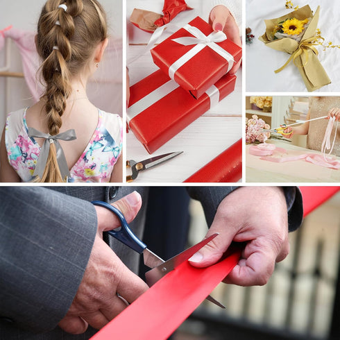 TONIFUL 1/2 Inch x 50yd Dark Gold Satin Ribbon Thin Solid Fabric Ribbon for Gift Wrapping, Floral Bouquets, Bows and Craft Making, Christmas Valen...