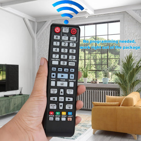 Replacement Remote Controller fit for BD-HM57C BD-F5100 BD-H6500/ZA BD-F5100/ZX Samsung DVD Blu-Ray Player...