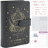 SOUL MAMA Zodiac Budget Binder with Cash Envelopes for Budgeting – Black Cancer A6 Binder, Money Organizer for Cash Binder, Money Saving Binder wi...