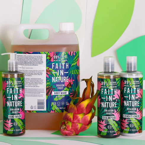 Faith in Nature Natural Dragon Fruit Hair Mask, Revitalising, Vegan & Cruelty Free, Parabens and SLS Free, For All Hair Type, 300ml...