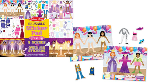 Melissa & Doug Reusable Sticker Pad: Dress-Up - 165+ Stickers Removable Stickers, Kids Fashion Activities, Restickable Book For Ages 3+...