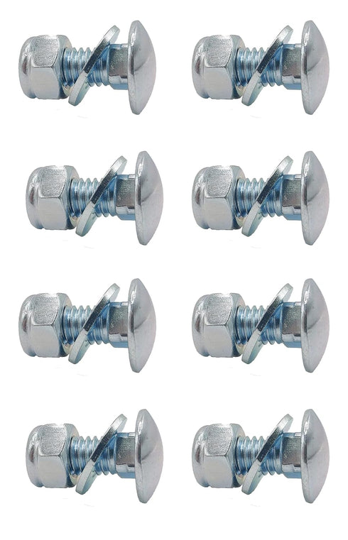 (5/16-18) 5/8""Set of 8, 784-5581A 784-5581 SnowBlowers Carriage Bolts & Nuts Kits Fits MTD 790-00117-0637 790-00120-0637 784-5581A-0637 Shave Pla...