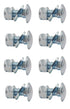 (5/16-18) 5/8""Set of 8, 784-5581A 784-5581 SnowBlowers Carriage Bolts & Nuts Kits Fits MTD 790-00117-0637 790-00120-0637 784-5581A-0637 Shave Pla...