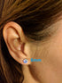 5 Pairs of Surgical Stainless Steel Aurora Borealis Crystal CZ Stud Earrings 3,4,5,6, & 7mm...
