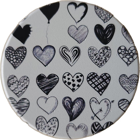Printing Heart Phone Grip Holder & Phone Stand for Phones and Tablets...