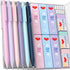 6PCS 0.9 mm Mechanical Pencil Set, Pastel Mechanical Pencil with 240PCS HB Pencil Lead, 3 Erasers, 9 Eraser Refill, Aesthetic School Supplies for ...