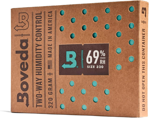 Boveda 69% Two-Way Humidity Control Pack For Large Wood Humidifier Boxes & Plastic or Electric Coolers – Size 320– Single – Moisture Absorber – Hu...