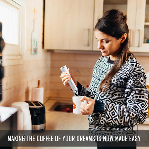 Rechargeable Handheld Milk Frother - Electric Foam Maker - Portable Coffee Frother Wand with 2 Heads - Stainless Steel Electric Whisk for Coffee, ...