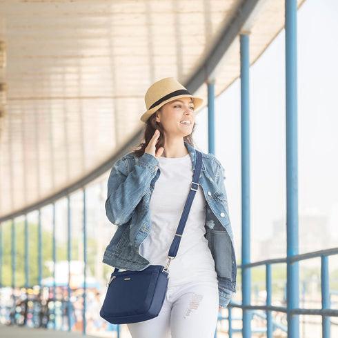Travelon Anti-Theft Classic Small East/West Crossbody...