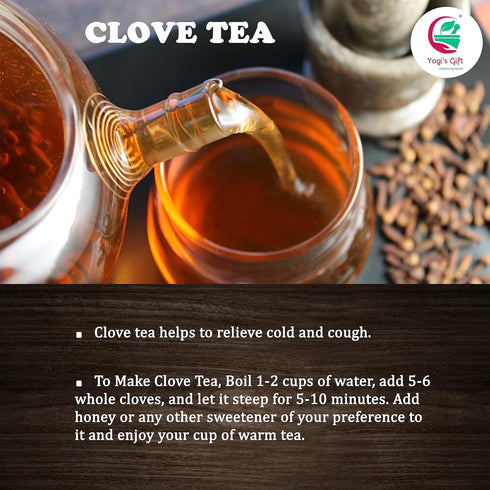 Cloves Whole 4 Oz | Fresh and Flavorful Hot Spice for Tea, Chai, Savory, Desserts and More | Whole Cloves for Oral Health | by Yogi’s Gift®...
