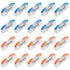 20Pcs Lever Nuts Wire Connectors, Inline Wire Connectors, 1 Conductor Compact Lever Wire Connectors, Compact Splicing Electrical Connectors Butt T...