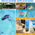 Pool Skimmer - Pool Skimmer Net with 5 Aluminum Pole Sections 64'', Skimmer Net with Fine Mesh Net for Cleaning Leaf of Swimming Pools, Spas, Hot ...