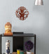 Tree Bird Round Wood Wall Clock (25 cm x 25 cm x 2.8 cm, Brown)...