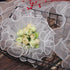 Healeved White Floral Wrapping Paper Mesh Wrapping Paper for Flowers Wave Yarn Flower Bouquet Wrapping Paper Wavy Yarn for Wedding Graduation 157....