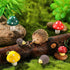 13 Pieces Miniature Fairy Garden Accessories Resin Mini Hedgehogs and Mushroom Garden Accessories Fairy Outdoor Garden Animals Figurines for Fairy...