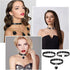 6 Pieces Heart Shaped Theme Leather Choker Punk Goth Choker Adjustable PU Leather Collar Set (Black)...