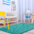 Terrug Blue Fluffy Area Rug for Bedroom, 3x5 Ft Tie-Dyed Shag Throw Rugs, Soft Machine Washable Plush Carpet with Non Slip Backing for Girls Kids ...