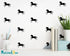 32pcs/Set Metallic Equestrian Horse Wall Stickers Vinyl Wall Decals Decor Kids Room Living Room Wallpaper Removable Mural SA525 (Black)...