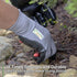 DEX FIT 2X Durable Nitrile Rubber Work Gloves NR430 Gardening; 3D-Comfort Fit, Non-Slip Grip, Heavy Duty Performance, Touchscreen Compatible; Grey...