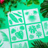 9 Pieces Reusable Painting Stencil Tropical Stencil Plastic Paint Stencils Summer Pattern Drawing Templates Stencils Reusable Craft for Painting(L...
