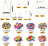 Earring Making Kit with 940 PCS Beading Hoop Earring Finding Component Accessories Hooks Jump Rings Loop Earring Backs Beads and Charms for Jewelr...