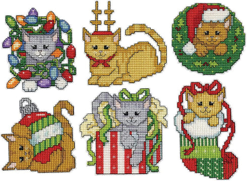 Design Works Crafts Kittens Counted Cross Stitch Ornament Kit, Various (Christmas)...