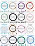16PCS Natural Crystal Bracelets for Women Men - 8mm Semi-Precious Gemstone Beaded Bracelets, Round Gemstones Stretch Bracelet, Yoga Bracelets Jewe...