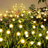 Solar Fairy Firefly Lights Outdoor Garden Decor Waterproof, Solar Powered Swaying Light Outside, 2 pack LED Light Flexible Sway by Wind, Yard Pati...