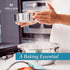 Stainless Steel Flour Sifter Fine Mesh Round Flour Sifter for Baking 8" Diameter x 2.5" High; Mesh-Hole Size 0.85mm...