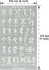 Aleks Melnyk No.412 Metal Stencil, Viking Bind Runes Generator, Bindrune, Ancient Alphabet, Sigil Magic Alphabet Stencil 1 PC, Letter Template for...
