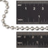 4.5” Beaded Ball Keychains (100 Pack) Stainless Steel (SS) Bead Size #6 Tag Chains USA Made...