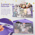 ANROYE Large Corner Stuffed Animal Storage, Kids Plushies Toy Purple Wall Hammock for Girls Room, Baby Squishmallow Holder for Nursery, Organizer ...