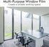 Haton Window Privacy Film, Frosted Glass Static Cling Sun Heat Blocking Window Clings, Frosting Opaque Coverings, Vinyl Removable Stickers Tint fo...