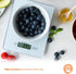 MasterChef Digital Food Scale Grams and Ounces for Kitchen, Portable Food Weight Scale with LCD Display for Baking & Cooking, Tempered Glass Scale...