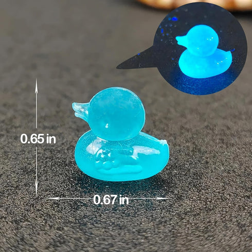 100 pcs Duck Bulk Resin Figurines for Miniature Landscape Garden Aquarium Potted Accessories Home Prank Game Dollhouse Decor Office Decompression...