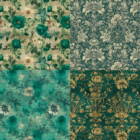 Floral Cardstock Paper, 6"x 6" Scrapbook Paper Pad for Cardmaking, 24 Sheets Single-sided Flower Pattern Paper, Decorative Craft Design Paper DIY ...