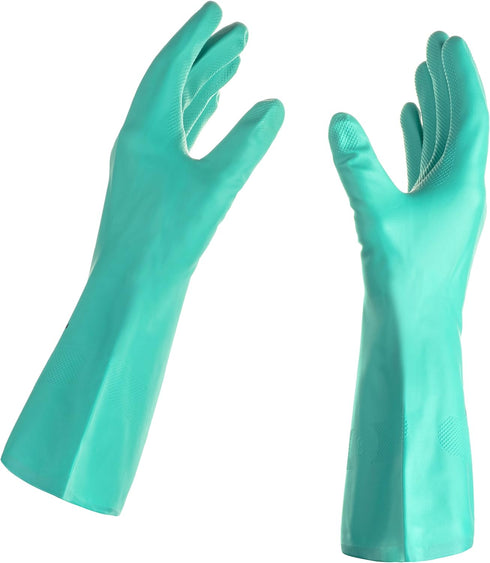 Best Nitrile Rubber Cleaning, Household, Dishwashing Gloves, Latex Free, Vinyl Free, Reusable not Disposable, Medium M (1 Pair)...