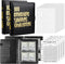 100 Envelopes Money Saving Challenge Binder, Easy and Fun Way to Save $5,050, A5 Budget Book with Cash Envelopes Kit,Black,Gold,Pack of 2...