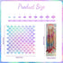 9 Pieces Mermaid Scale Stencil - Reusable Mermaid Face Makeup Stencils Fish Scale Templates and 4 Pcs Eye Makeup Brushes - Women Girl Cute Make Up...