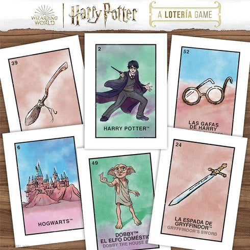 Harry Potter Loteria Game - Bingo Style with Custom Artwork Inspired by Mexican Culture...